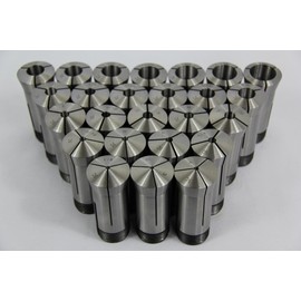 23 Piece Metric 5C Collet Set 3mm - 25mm x 1mm High Precision 0.0005" Accuracy