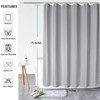 AooHome 75 Inch Long Shower Curtain, Durable Polyester 72" Width