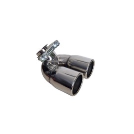 Cartuner Exhaust Trim Fortwo Type 451 Year of Manufacture 03/2007 to 08/2010 45 kW & 52 kW Stainless Steel Double Tailpipe Trim Exhaust Trim Tailpipe Sport Exhaust 2 x 60 mm