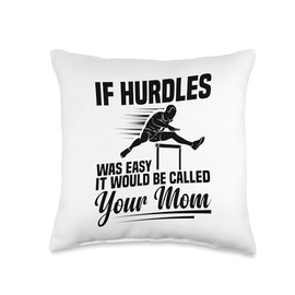 Hurdler Spikes Men Hurdling Shoes Track & Field Hurdles Throw Pillow