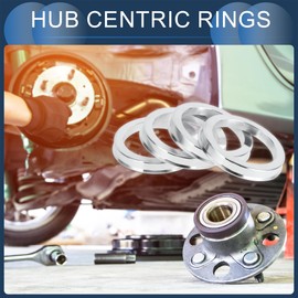 INFINAUTO Hub Centric Rings, 57.1mm ID to 73.1mm OD Vehicle Wheel Hubrings Aluminum Alloy, 4 Pcs