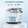 EUHOMY Countertop Ice Maker Machine with Handle, 26.4lbs Per Day,