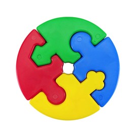 Juguete Educativo Sensorial para Niños de 3 Años en Adelante - Juego de Encaje en Forma de Círculos, Desarrolla Habilidades Motoras y Cognitivas, Ideal para Bebés - 4 Piezas Conectables de Colores