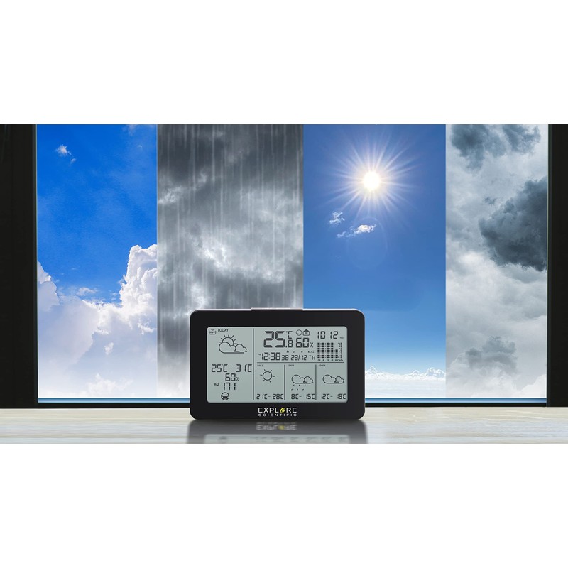 Explore Scientific WSH4103 Stazione meteorologica smart Wifi, sincronizzazione automatica dell'ora,
