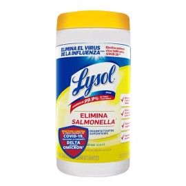 Lysol Toallas Desinfectantes Para Superficies Citrus 80 Pz