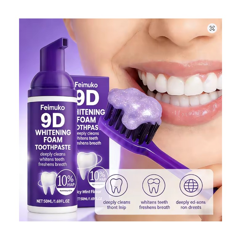 DIPSEVEN Purple Teeth Cleaning Powder - Color-Correcting Whitening Powder