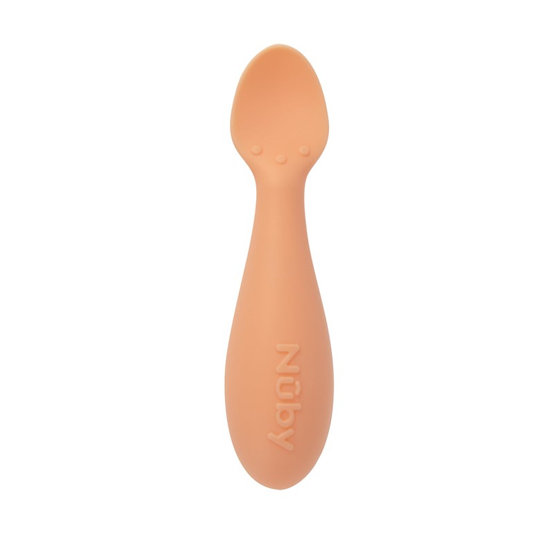 Nuby Silicone Mini Spoons - (2-Pack) Baby-Led Weaning Spoons for