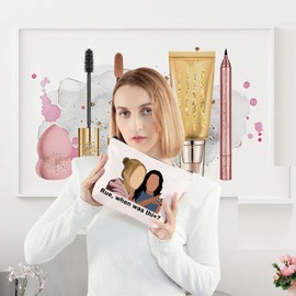 LEVLO Rue Bennett Cosmetic Make Up Bag TV Show Fans Gift Rue When Was This Makeup Zipper Pouch Bag For Women Girls, Rue When Was This