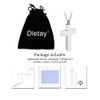 Cremation Cross Necklace for Ashes Stainless Steel Cross Urn Pendant
