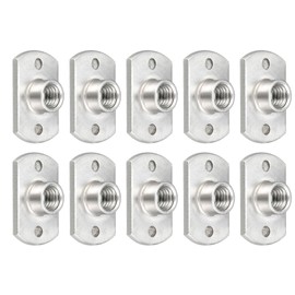 METALLIXITY Spot Weld Nuts (M6) 10Pcs, Carbon Steel Double Tab Fastener Nut - for Building Industrial