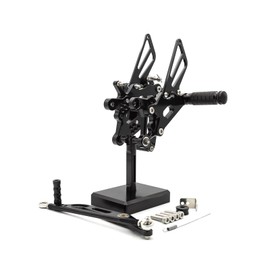 PROCNC Front Motorcycle Rearsets Footpegs Foot Pegs Rear Set Footrests Brake Shift Pedals Fully Adjustable Foot Boards Fit for Yamaha YZF R6 R6S 2006-2020 (Black)