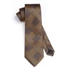 Hisdern Tie for Men, Wedding Tie with Pocket, Square, Classic,