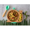 eco rascals Natural Bamboo Baby Infant Snail Suction Cup Two