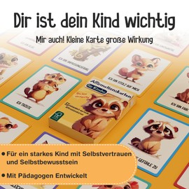 55 Affirmation Cards for Children, Self-Confidence Strengthen Children, Mindfulness Children, Feeling Cards for Children