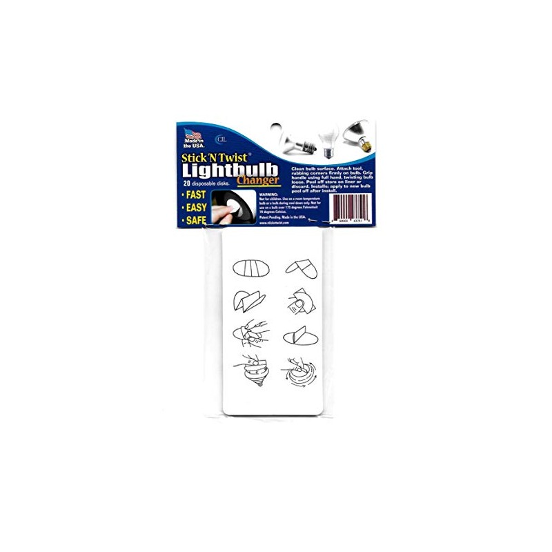 Stick N Twist Light Bulb Changer 20 pack