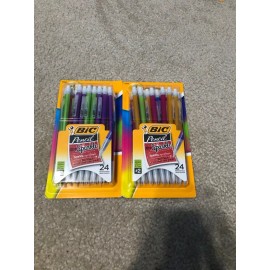 BIC 24 PACK MECHANICAL PENCILS XTRA SPARKLE 0.7MM- PACK OF 2