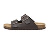 CUSHIONAIRE Men's Lane Cork footbed Sandal with Adjustable Buckle Straps