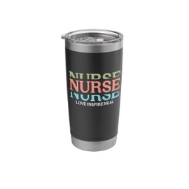 Nurse Love Inspire Heal International Nurse Day Stainless Steel Insulated Tumbler