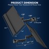 STANDOPIA Pole Mount Keyboard Tray - Universal 26 Inch Platform