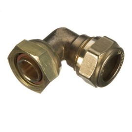 Primaflow 90001243 Compression Bent Tap Connector, Brass, 15 x 1/2-Inch