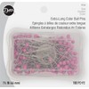Dritz 1-3/4" Extra-Long Color Ball Straight Pins, 180 Count, Pink