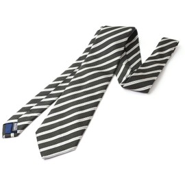 MICHIKO LONDON Brand Necktie, Made in Japan, Italian Fabric, Silk Jacquard Weave, Regimen, Striped, Dot, Business, Regular Size (A: D Green), A: D Green