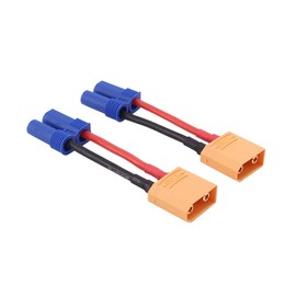 OliRC 2pcs Male XT90 to Female EC5 Connector Adapter with 14awg 2in Cable(C104-2)
