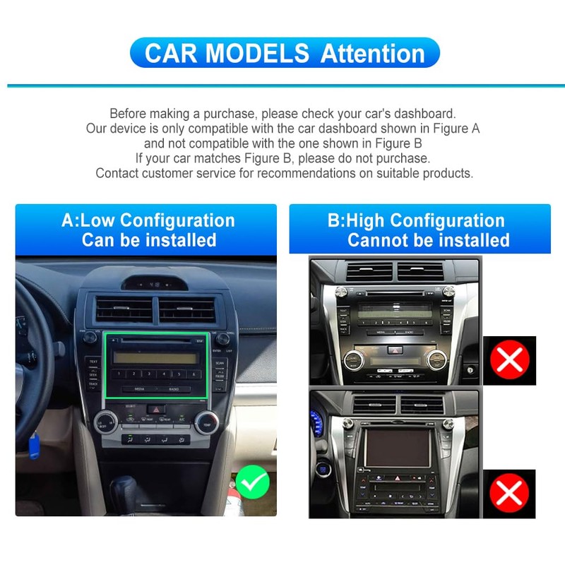 Car Radio Stereo for Toyota Camry 2012 2013 2014, Rimoody