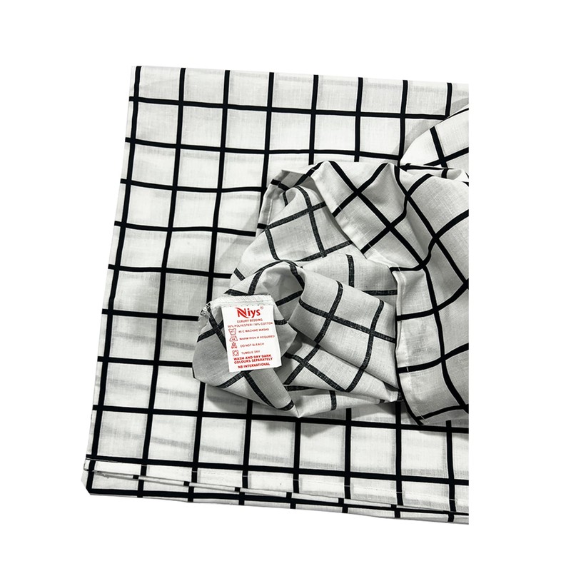 NIYS Luxury Bedding Percale/Poly Cotton Printed pillow cases 2 Pack