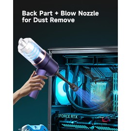 ArCodivei Handheld Vacuum Cleaner with LED Light, 9000 PA Portable Car Vacuum Cleaner Cordless, 120W Powerful Small Vacuum Cleaner for Home, Car, Office, Pet Hair, Rechargeable, DC Motor, Blue