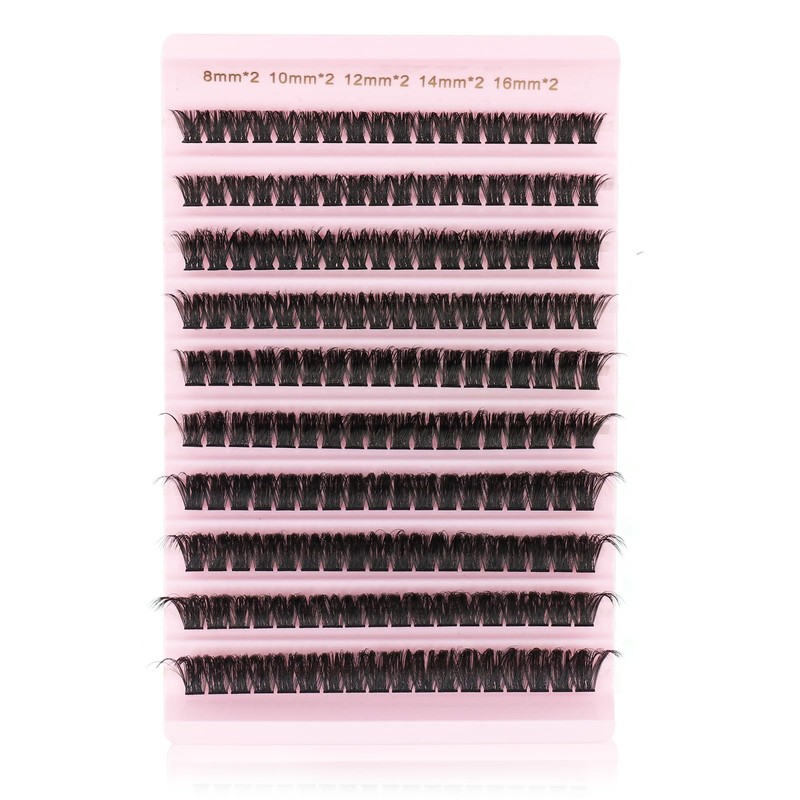 Oreola False Eyelashes Individual 80D Natural Individual Eyelash Cluster Wispy