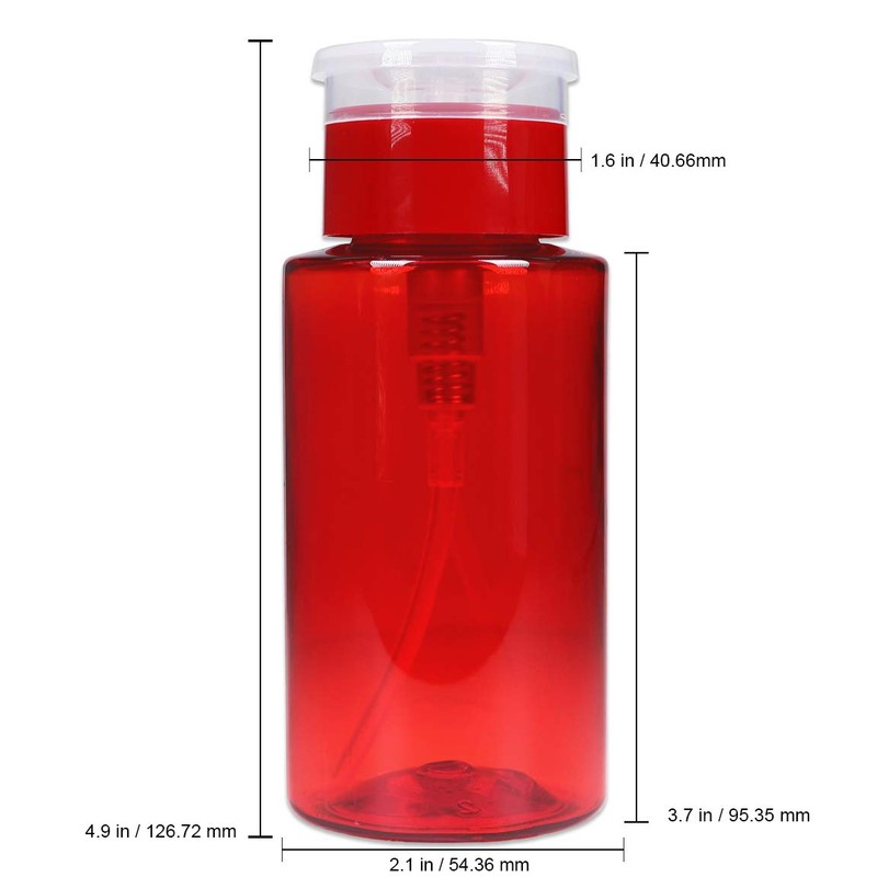 PANA 7 Oz Professional Push Down Liquid Pumping Empty Bottle