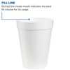 Dart DRC14J16 Styrofoam Insulated Foam Cups, 14 oz (Pack of