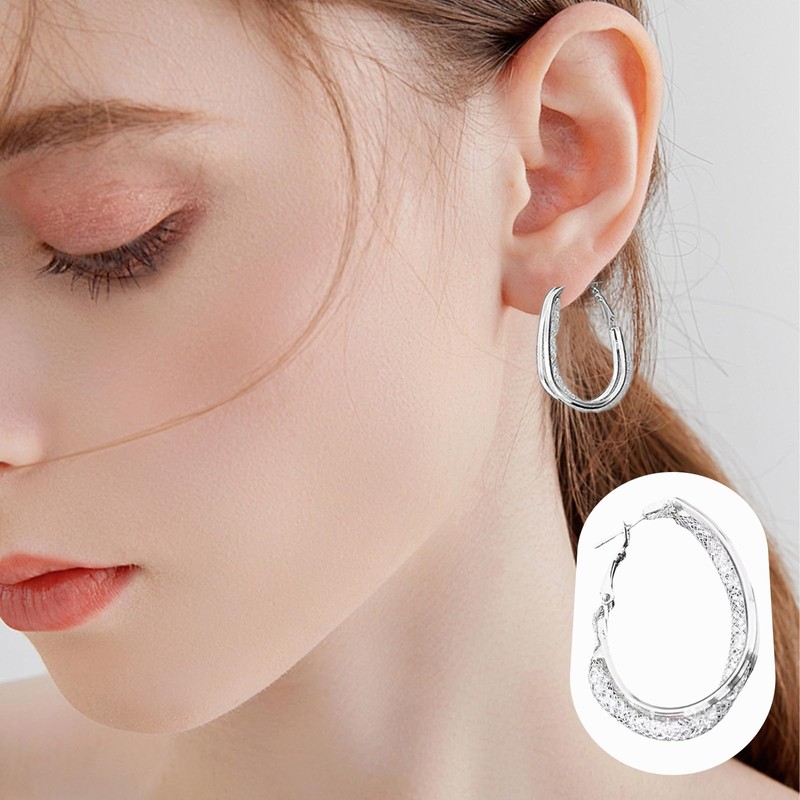 Leogony Earrings for Women, Hoops Hypoallergenic Earings