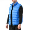 Alpine Swiss Clark Mens Lightweight Down Alternative Vest Jacket Blue