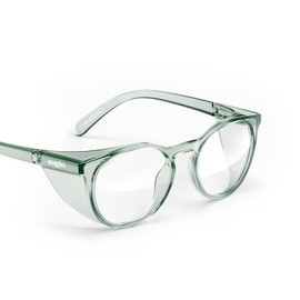 Stoggles Round Z87.1 Certified Polycarbonate Safety Glasses, Scratch & Shatter-Proof, Blue-Light & UV Blocking Lens, Top & Side Shields, Anti-Fog Dip Coated, Durable, Protective & Stylish Eyewear