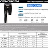 DEVOROPA Youth Boys One Leg Compression Pants with Knee Pads