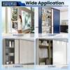 ZIUZI Cabinet Door Sliding Silent Plastic Roller Pulleys, Closet Sliding
