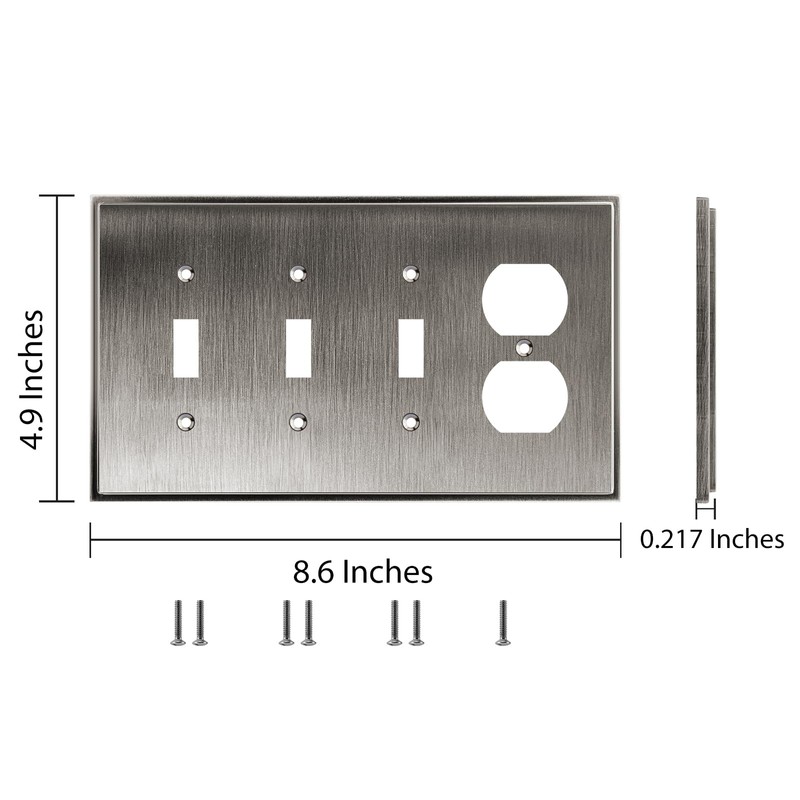 Henne Bery Soft Modern Decorative Wall Plate Switch Plate Outlet
