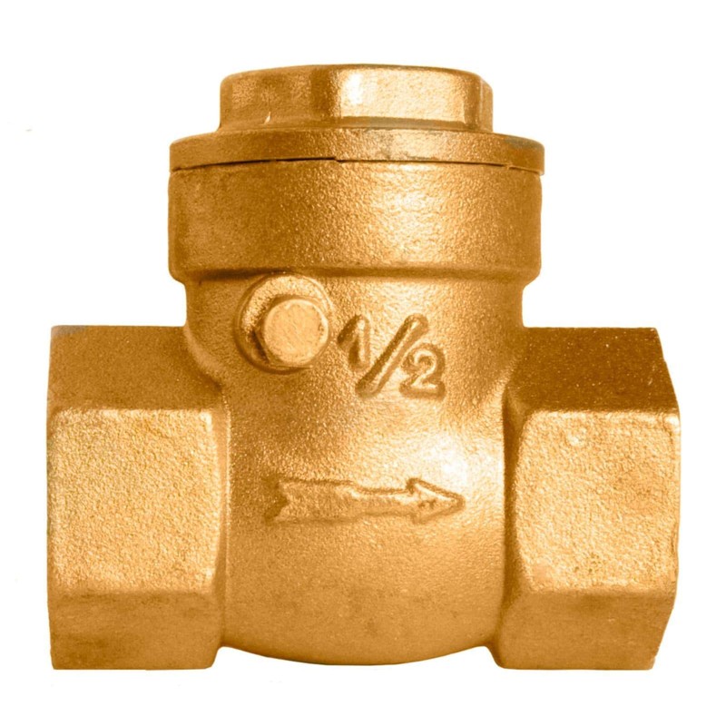 1/2" Brass Swing Check Valve - 200WOG