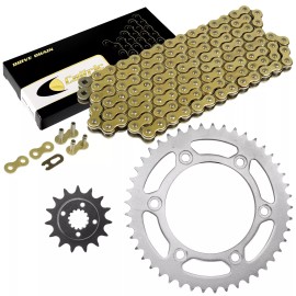 Caltric Drive Chain & Sprockets Kit for Honda XR650L 1993 1994 1995 1996 1997 1998-2017