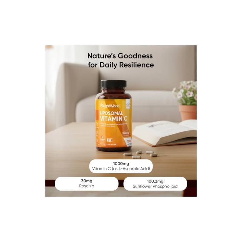 Liposomal Vitamin C Capsules 1000mg - 180 Capsules (3 Months