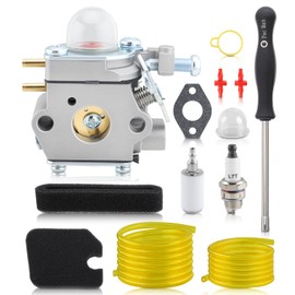 Carbhub Carburetor for Murray M2500 M2510 for Hyper Tough H2500 H2510 String Trimmer for Craftsman WS210 WS2200 for Troy Bilt TB22 TB21EC Trimmer 25cc 27cc Carburetor Replace 753-06190 WT-973