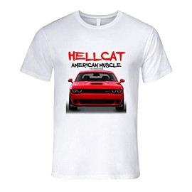 Hellcat Challenger American Muscle Premium Gift T Shirt S White