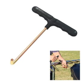 Trampoline Spring Pull Tool T-Hook Trampoline Pegs Trampoline Hooks Metal Tent Pegs Puller for Jumping