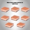 8PCS Pure Copper RAM Heat Sink Cooling Fin Heatsink for