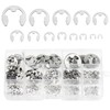 400 Pieces E-Clip Lock Ring for Outdoor E-Clip, Inner Retaining