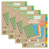 eco-eco A4 50% Recycled Multipunched Reinforced Colour Set 10 Subject