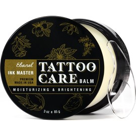 Ebanel Tattoo Balm 3oz, Premium Tattoo Aftercare Cream Brightener Ink Color Enhancing Butter Moisturizer with Herbal Essences and Essential Oils, All-Stage Tattoos Ointment After Care Kit Supplies