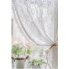 Yaland Jacquard Panel Curtain, Country House Style with Floral Pattern,